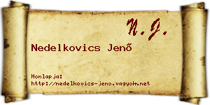 Nedelkovics Jenő névjegykártya