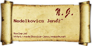 Nedelkovics Jenő névjegykártya